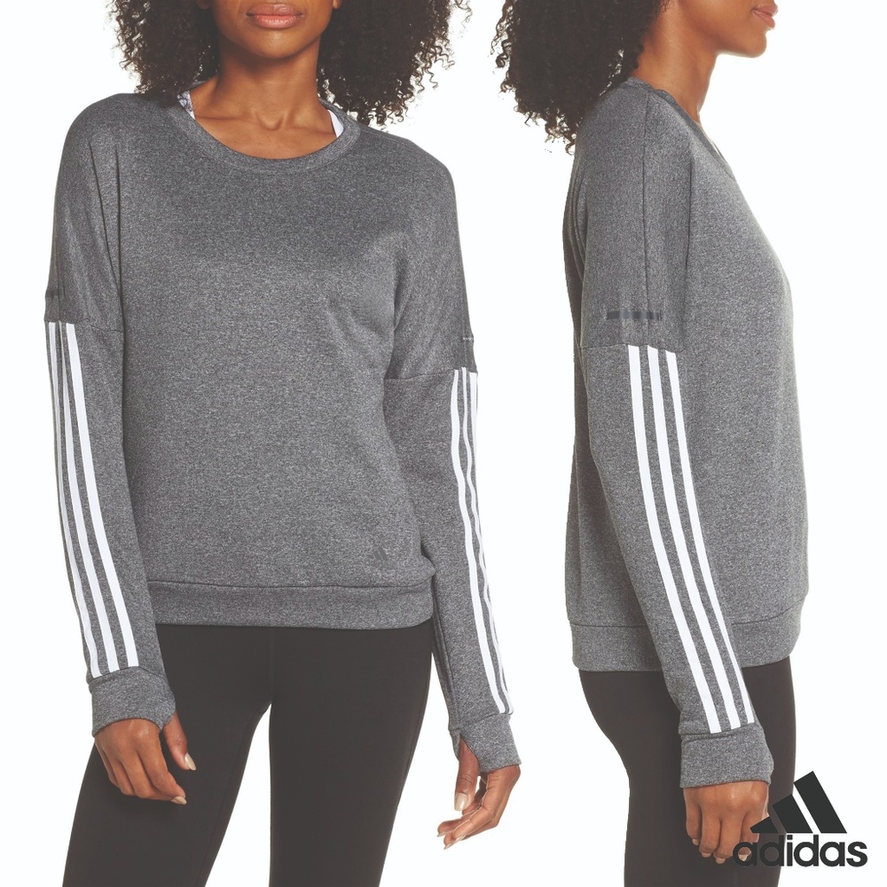 Adidas classic 3-Stripes Running Sweatshirt - Women's - Sz S
